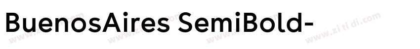 BuenosAires SemiBold字体转换 BuenosAires SemiBold字体转换